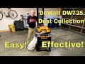 How to control dust on the dewalt 735 planer