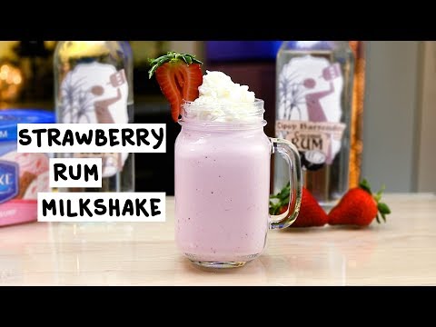 strawberry-rum-milkshake