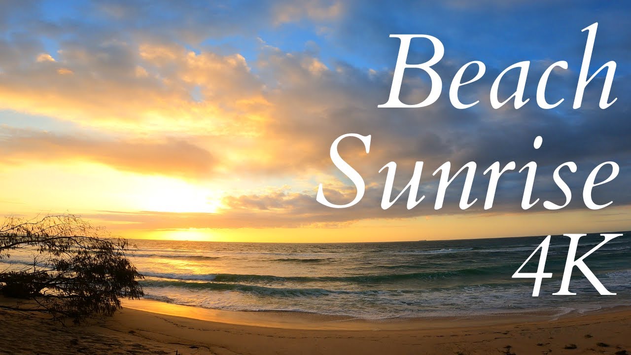 Relaxing Ocean sunrise | Ocean Sunrise in Real Time 4k - Relax - Meditation - Stress Relief