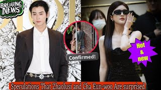 It's Rumors That Zhaolusi and Cha Eun-Woo Are Attending A Versace Event🥰🤩