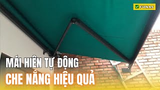 Vải Bạt Cuốn Cao Cấp - Mái Hiên Tự Động Che Nắng ✅ Funas