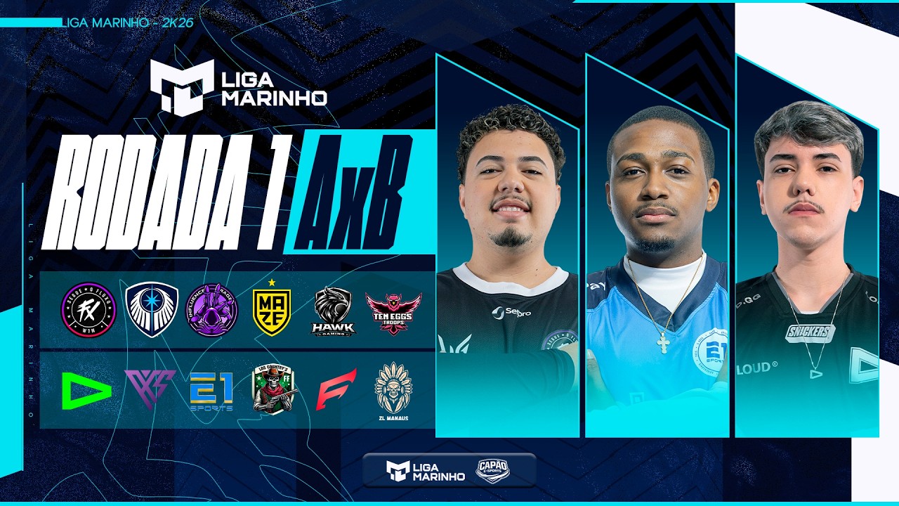 LIGA MARINHO | S4 - RODADA 01 - GRUPOS A e B | FLUXO LOUD E1 INF AXS #FREEFIRE