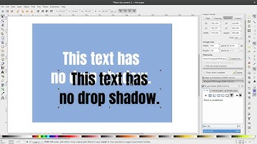How to create a text drop shadow in Inkscape (Clone/Clone original Path (LPE))
