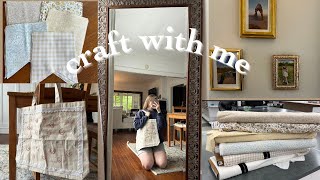CRAFT WITH ME | Pinterest inspired DIY framed magnets, embroidered tote bag, & birthday banner!