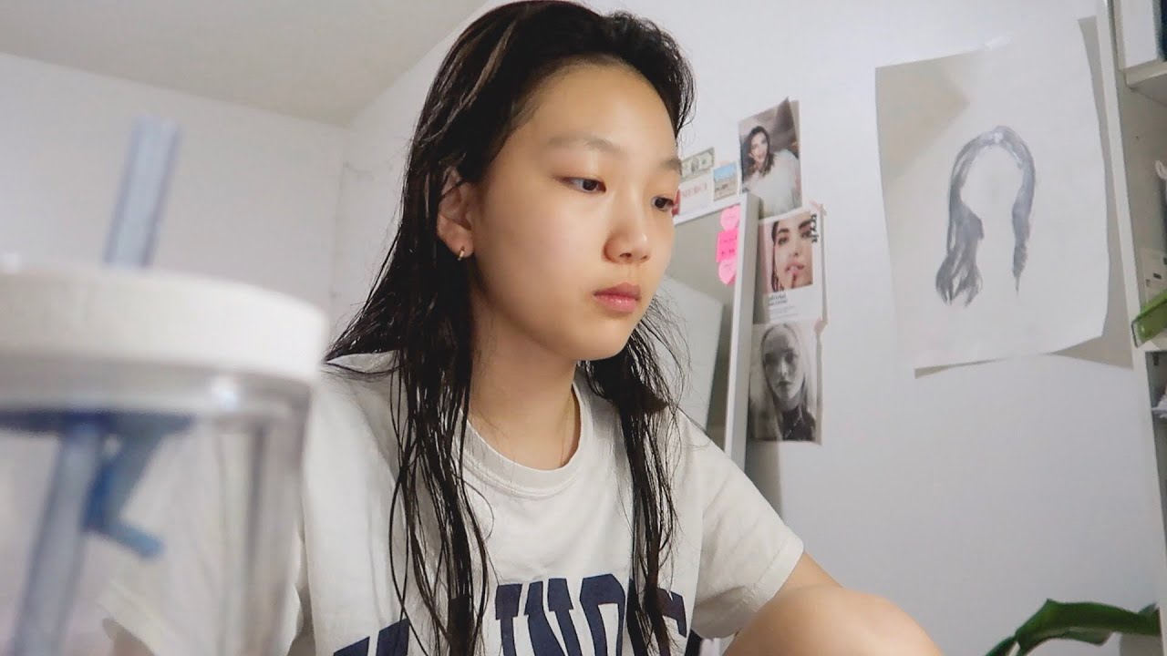 [Youjin유진 vlog] 미국 고등학교 11학년의 끝자락 🤓24시간 브이로그(시험기간)