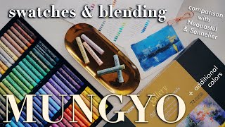 Mungyo Soft Gallery Oil Pastels review & 72 color swatches 🌈 drawing a beginner pastel landscape screenshot 5