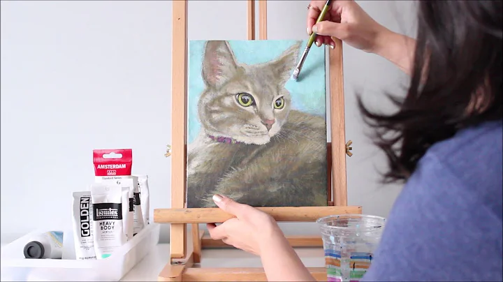 Cat Portrait in Acrylic | Quick Tips