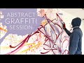 Abstract graffiti session
