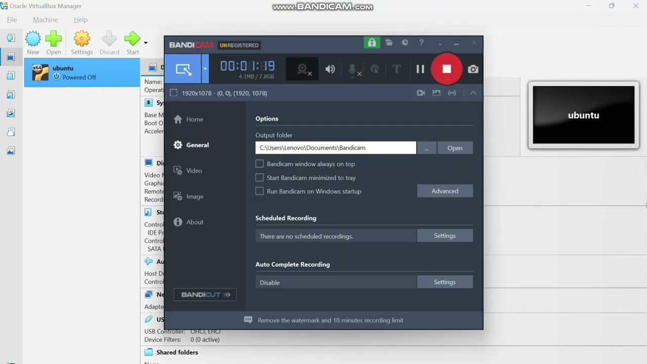 INSTALLASI UBUNTU Linux di Virtual Box dan konfigurasinya