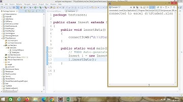 Maven JDBC Example to insert and select data from Excel Sheet.
