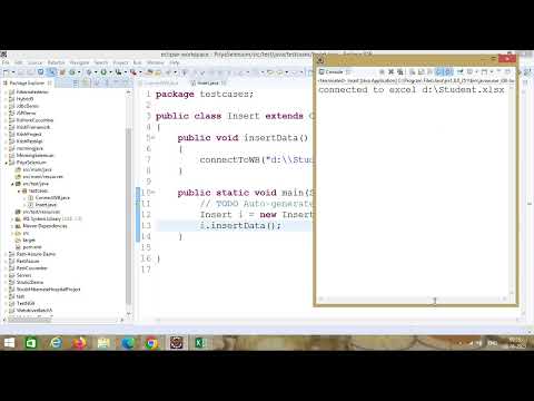 Maven JDBC Example to insert and select data from Excel Sheet. - YouTube