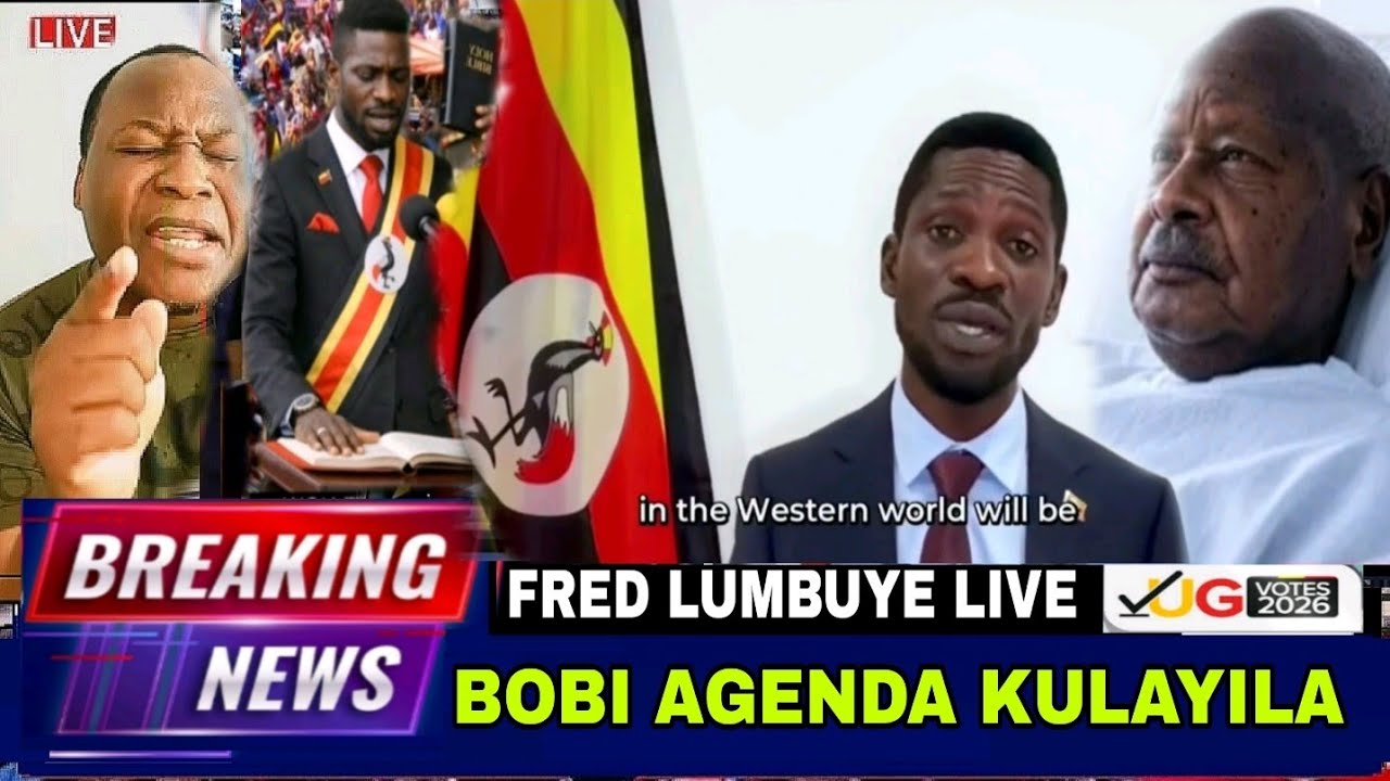 FRED LUMBUYE LIVE: MUSEVENI AMANYI GAMUWEDE WATEGEDE EKIDAKO AZILISE,  BOBI WINE AGENDA KULAYILA 