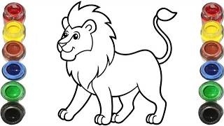 Lion King Coloring Pages | Color with me Mufasa and Simba