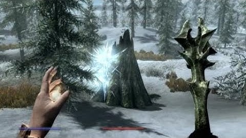 Skyrim PS4 funny ice wraith