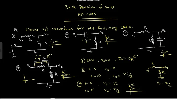 (English)Examples of RC ckt (Revision)|| Prep for Interview