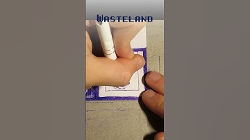 Minecraft-schilderijen opnieuw tekenen met balpennen - "Wasteland"