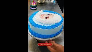 Frozen elsa photo cake easiest ever frozen cake decorating frozen cake decorating #shorts @3dcake