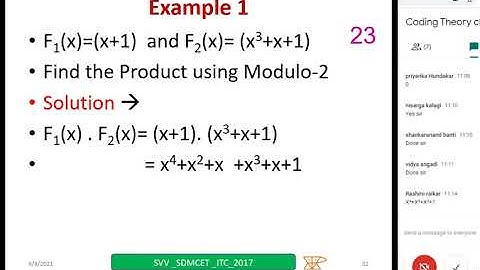 Binary cyclic codes introduction, Modulo-2 algebra,