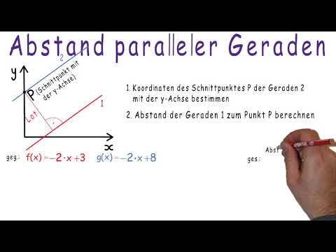 Video: So Finden Sie Den Abstand Zwischen Parallelen Linien