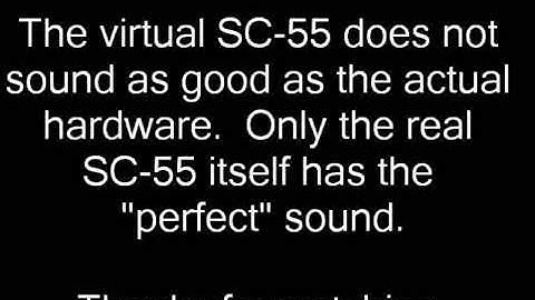 Roland SC-55 real and emulated comparison