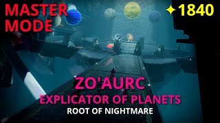 Zo'Aurc, Explicator of Planets Master Mode 1840 Root of Nightmares | Destiny 2 (PS5)