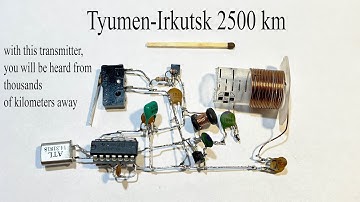 With this transmitter I conducted radio communication at a distance of 2500 km.How to make it