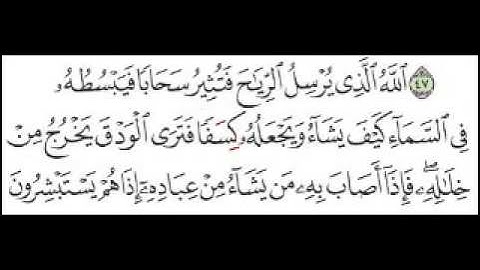 سورة الروم الآية 48