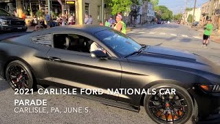 Video: 2021 Carlisle Ford Nationals Car Parade