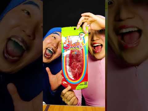 ASMR MUKBANGㅣSlaps Cachetada Mexican Candy + Honey Jelly 접어먹는사탕 + 꿀젤리 HUBA #SHORTS