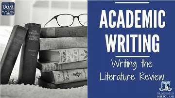 Writing the Literature Review