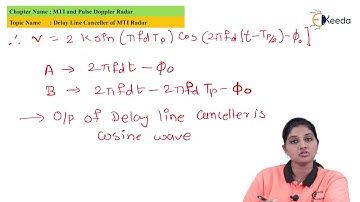 Delay Line Canceller of MTI Radar - MTI and Pulse Doppler Radar - Radar Engineering