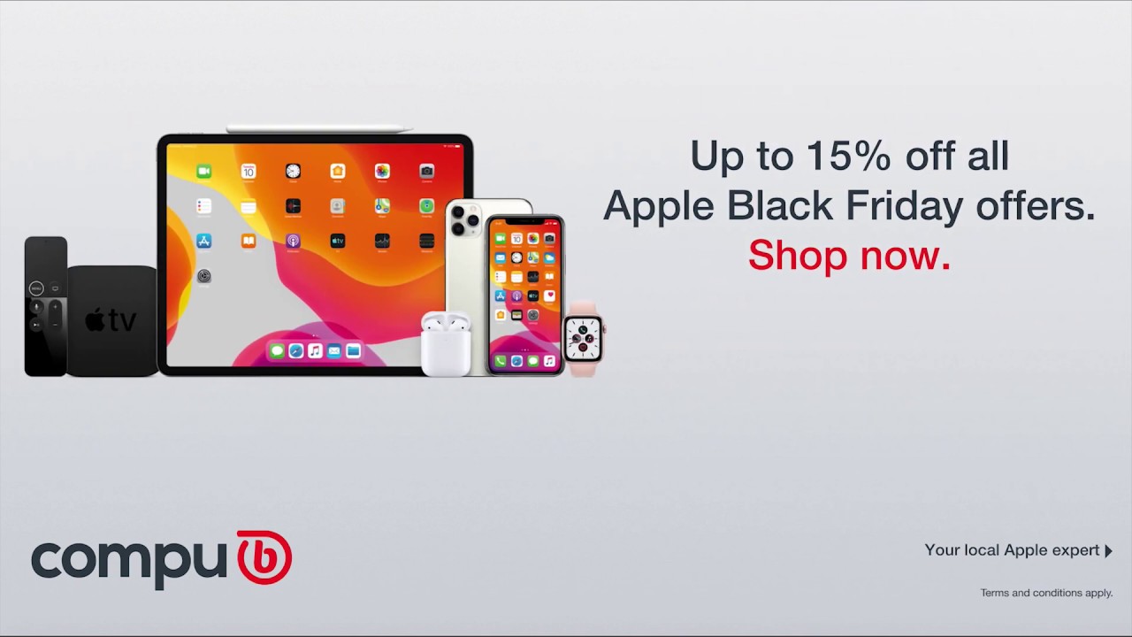 Up to 15% off All Apple Black Friday Offers at Compu b - YouTube