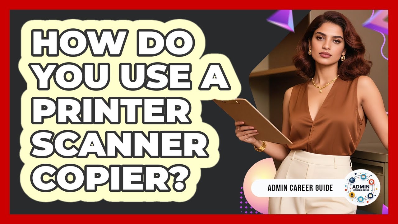 How Do You Use A Printer Scanner Copier? - YouTube