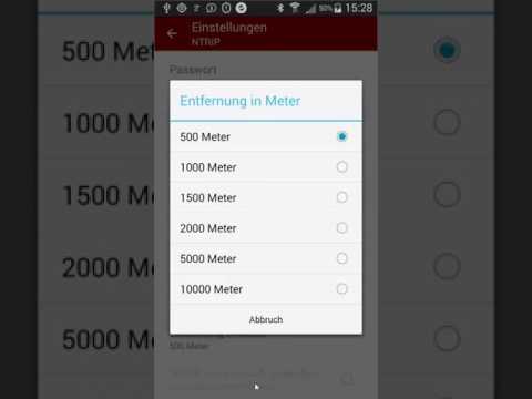 GNSS Commader Android   Einstellungen im Detail erklärt