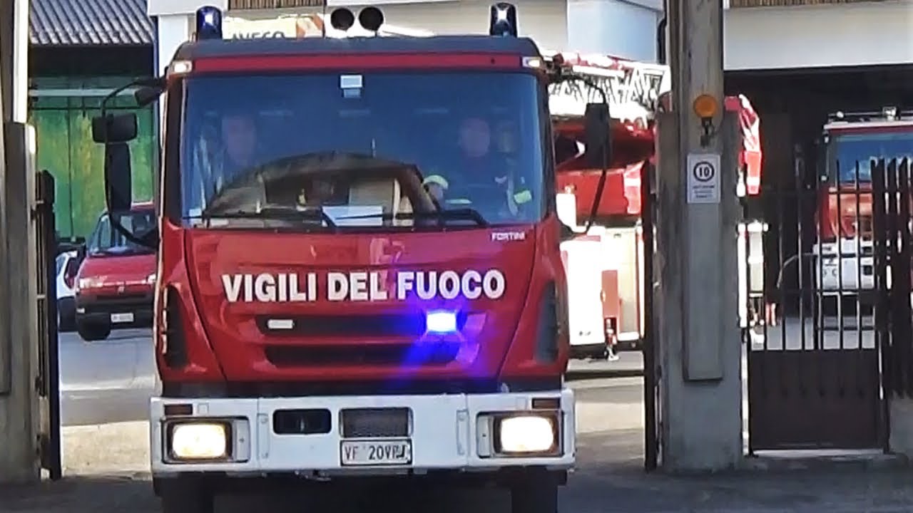 APS Iveco CityEuroFire + AS Iveco EuroFire Vigili del Fuoco Belluno in emergenza - Italian Fire Dept