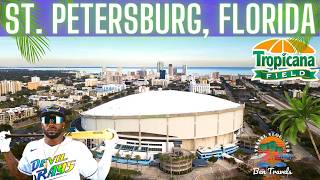 Tropicana Field Tampa Bay Rays Stadium Tour in St. Petersburg Florida | Downtown St. Pete 🌴