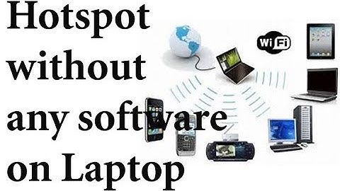 turn your Windows 7/8/10 Laptop into a WiFi Hotspot without any software | Udru-Hindi