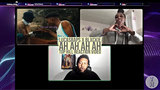 LUCASRAP$ FT BLXCKIE - AH AH AH AH ( TOP HILL MUSIC VIDEO REACTION)