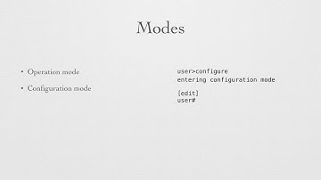 3 - Junos User Interface