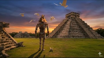 Oornoma the unknown used car parts Robot traveling the wolrd with iydo the cuttest baby paper bird 😍