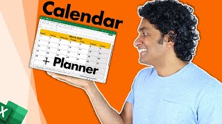 Kick start the year with this AWESOME Calendar & Planner Excel template