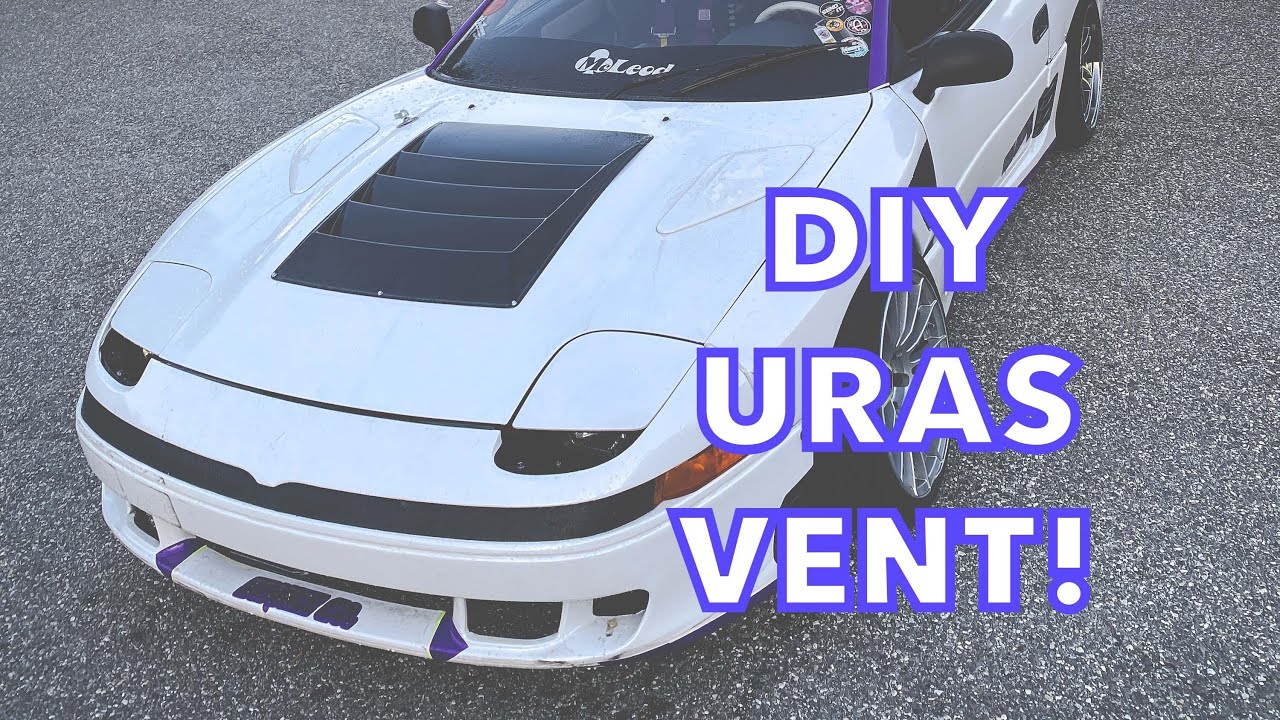 Installing a DMAX/URAS Hood Vent! (3000GT Drift Car) YouTube