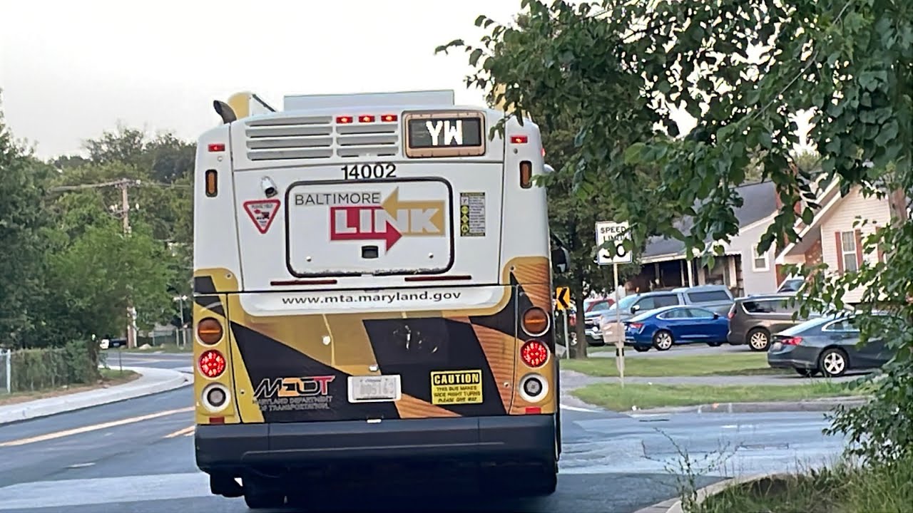 MTA Maryland: 2014 New Flyer XDE40 14002 - CityLink Yellow - YouTube