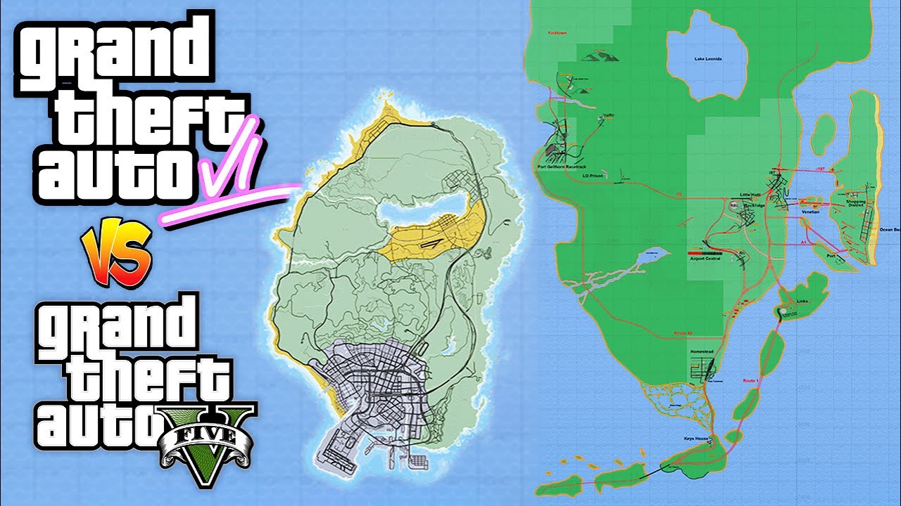 GTA 6 MAP SIZE Compared to GTA 5 - Rockstar's Biggest Map Ever (Based off  Leaked Videos) 