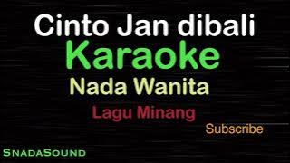 CINTO JAN DI BALI-Lagu Minang|KARAOKE NADA WANITA ​⁠ -Female-Cewek-Perempuan@ucokku