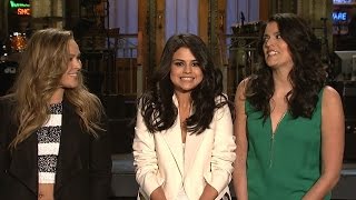 Selena gomez snl promo & date night with samuel in nyc