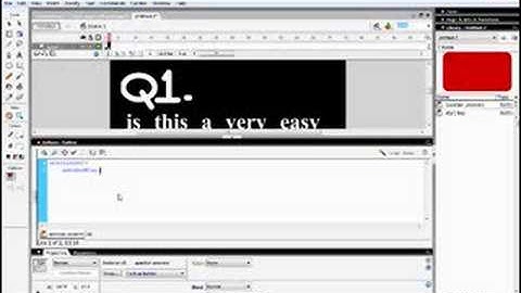 How to make a quiz game with flash 8