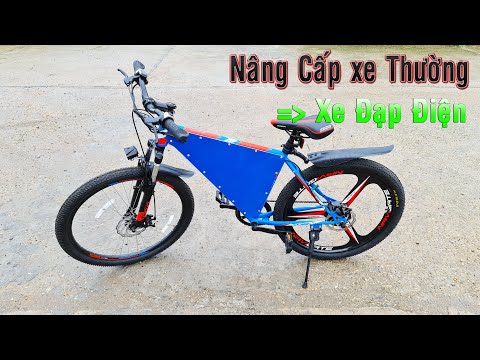 Video Nâng Cấp Xe Đạp Thường Lên Xe Đạp Điện với bộ KIT 36v... - youtube