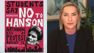 ‘Hate and division’: Lee Hanson reacts to student protest of One Nation