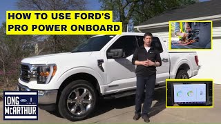 TECH TUESDAY: HOW TO USE FORD'S PRO POWER ONBOARD GENERATOR